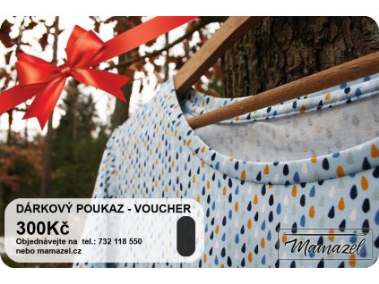 Poukaz do e-shopu Mamazel na 300Kč