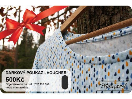 Poukaz do e-shopu Mamazel na 500Kč
