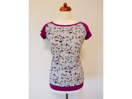 Kojicí tričko "Ptáčci" vel.38