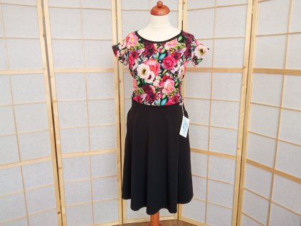 Kojicí šaty Iris BIO "Růže a pírka"