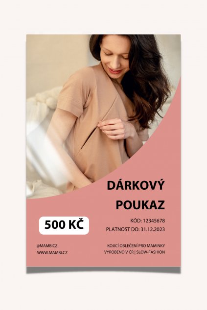 Dárkový poukaz v hodnotě 500 Kč