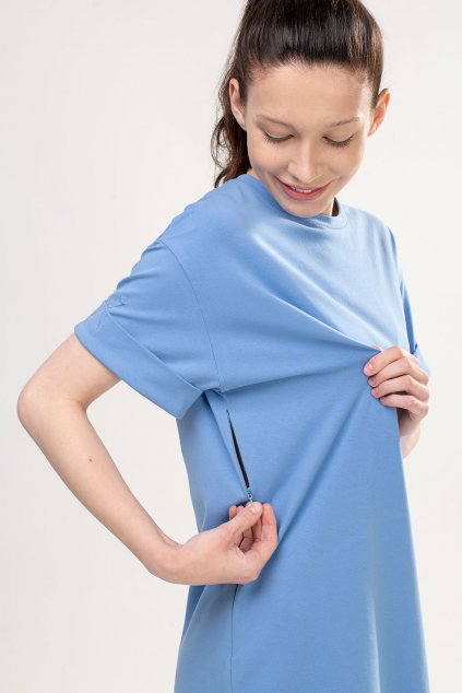 Kojicí šaty Sunlight azure (Velikost XL)