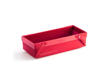 Rozkládací silikonová forma coox WUNDERFORM FRAME M, červená