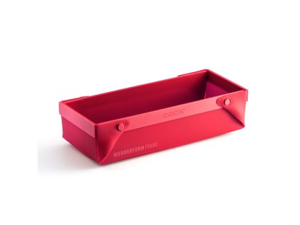 Rozkládací silikonová forma coox WUNDERFORM FRAME L, červená