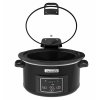 CSC052 Crockpot Sub Brand Slow Cooking Digital Slow Cooker 4.7L Product Shot Front Lid Open
