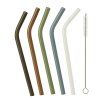 Skleněná brčka barevná Trebonn SplitGlass, 5 ks