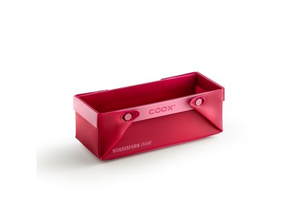 Rozkládací silikonová forma coox WUNDERFORM FRAME S, červená