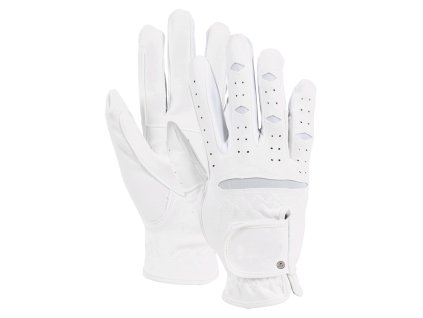 Všestranné jezdecké rukavice ELT Waldhausen (Barva bílá, Velikost L)