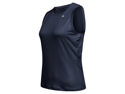 Triko jezdecké bez rukávů funkční Luzern (Barva půlnoční modrá, Velikost L)