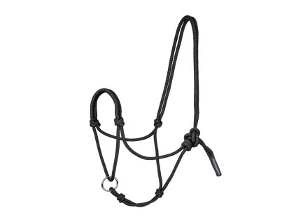 Knotenhalfter mit beweglichem Ring (Barva schwarz, Velikost WB)