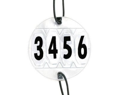 Závodní čísla HKM – pár startovních čísel (2 ks)