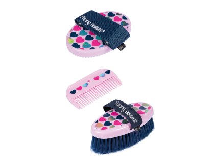 Set dětského čištění Funny Horses Hearts HKM