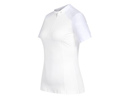 Funkční tričko na zip Nancy (Barva bílá, Velikost L)