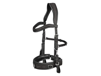 Uzdečka/obnosek anatomická Caveson Waldhausen (Barva černá, Velikost PON)