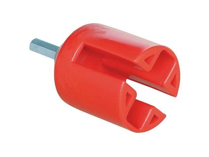 Šroubovací nádstavec , montážní hlavice na izolátory červená