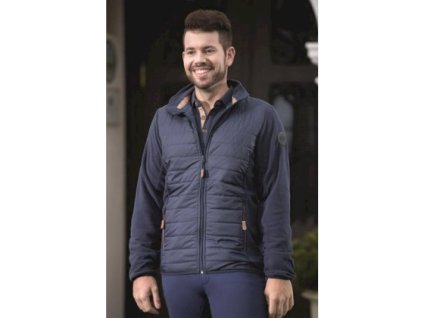 Pánská fleecová mikina KINGSTON – HKM, modrá - L