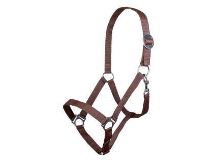 Nylonová ohlávka STARS Economy HKM – hnědá