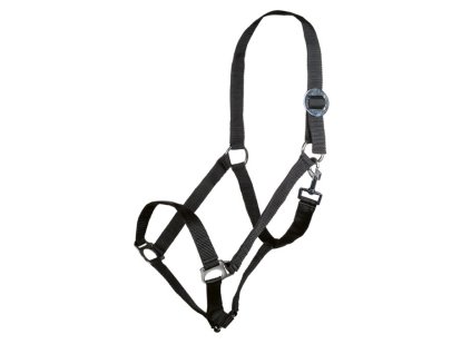 Nylonová ohlávka STARS Economy HKM – černá