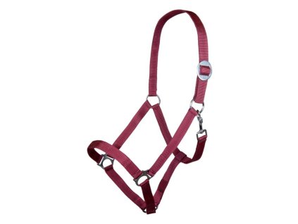 Nylonová ohlávka STARS Economy HKM – vínová