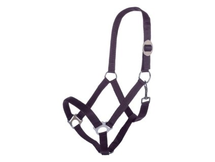 Nylonová ohlávka STARS Economy HKM – tmavě fialová