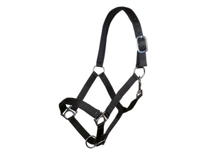 Měkce podložená ohlávka STARS SOFT  HKM – černá