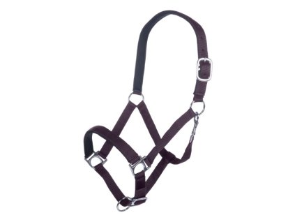 Měkce podložená ohlávka STARS SOFT HKM – tmavě fialová