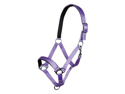 Měkce podložená ohlávka STARS SOFT HKM – fialová