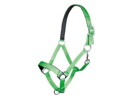 Měkce podložená ohlávka STARS SOFT HKM – světle zelená