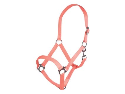 Ohlávka Stars Economy Softice HKM – neonově korálová