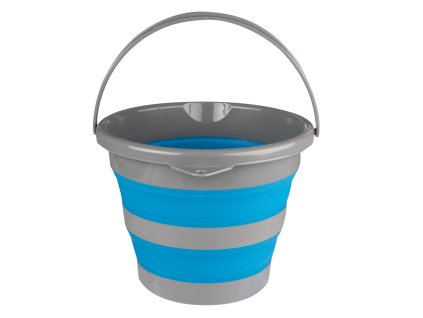Skládací kbelík, 10 litrů (Barva azurově modrá)