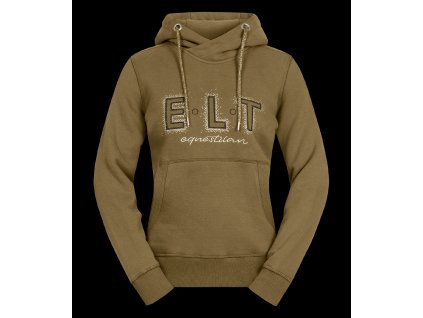 Mikina s kapucí Rio (Barva khaki zelená, Velikost L)