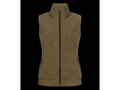 Fleecová vesta Rotterdam (Barva khaki zelená, Velikost L)