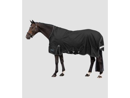 Deka výběhová pro koně SCANDIC, vysoký krk, 200 g (Barva černá, Velikost 125 cm)