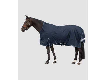 Deka výběhová pro koně SCANDIC, vysoký krk, 200 g (Barva půlnoční modrá, Velikost 125 cm)