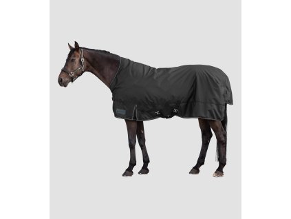 Deka pro koně NORDIC, vysoký krk, 200 g (Barva černá, Velikost 125 cm)
