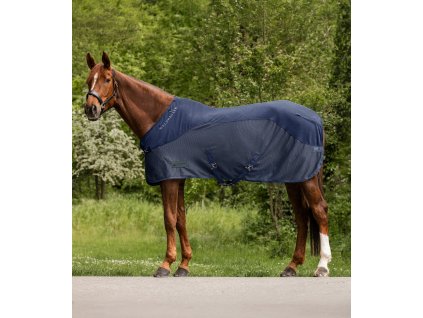 Deka odpocovací fleesová Comfort Waldhausen (Barva půlnoční modrá, Velikost 125 cm)