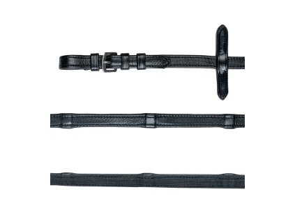 Otěže pogumované Waldhausen (Barva černá)