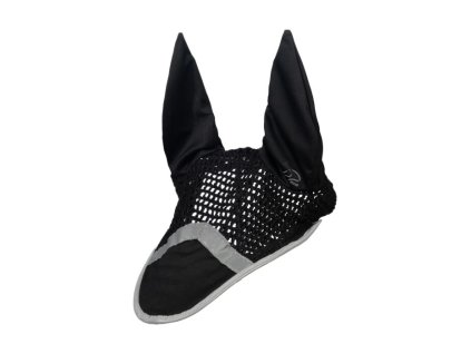 Čabraka reflexní HKM černá/stříbrná