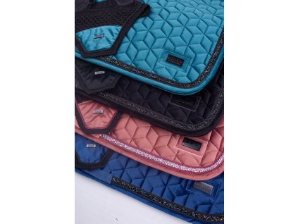 Set sametová podsedlová dečka s čabrakou KENTAUR 40597