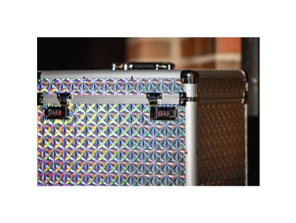 Hliníkový kufr na čištění HKM GLOSS – duhový efekt, 38×28×30 cm