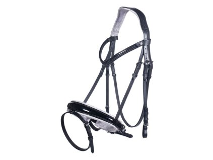 Kožená uzdečka Sofia HKM s kamínky – anatomická