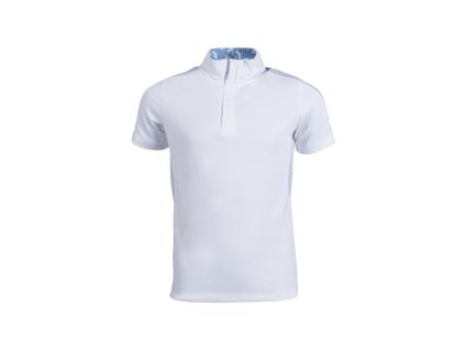 Závodní triko dětské HUNTER HKM – bílé, funkční