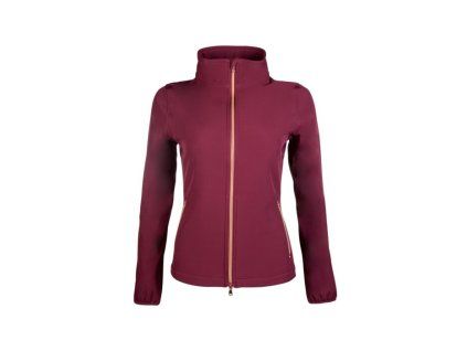 Softshellová bunda Lily HKM – vínová, béžová