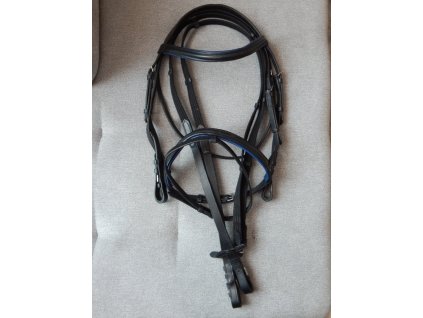 Kozena uzdecka vcetne platenych otezi modre podlozeni 1805202315564193018