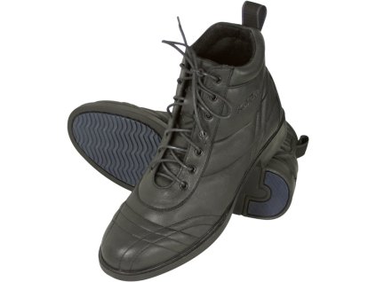 Jezdecké boty Kentaur COMFORT – šněrovací pérka z měkké kůže, černé