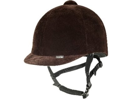 Jezdecká helma HKM NEW SAMET černá - 54cm