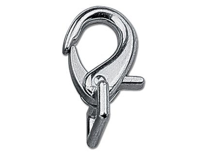 Karabina k otěžím Waldhausen – poniklovaný zinek, 6 cm  Poniklovaná – 6 cm