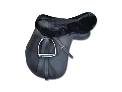 Potah na posedlí z pravého beránka Waldhausen (Barva černá)