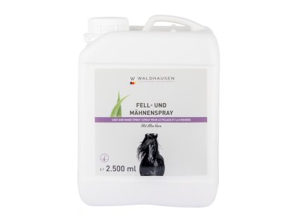 Sprej kondicionér na srst a hřívu s aloe vera, Waldhausen, 2500ml  s aloe vera – pro zdravou a lesklou srst