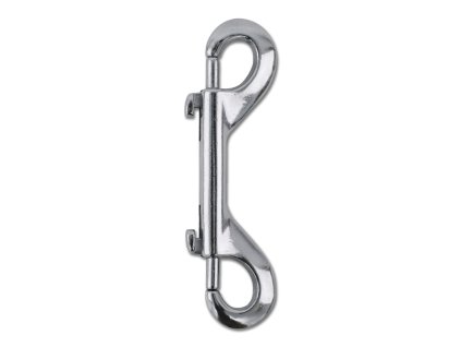 Karabina dvojitá Waldhausen – poniklovaný zinek, 11,5 cm  Poniklovaná – 11,5 cm